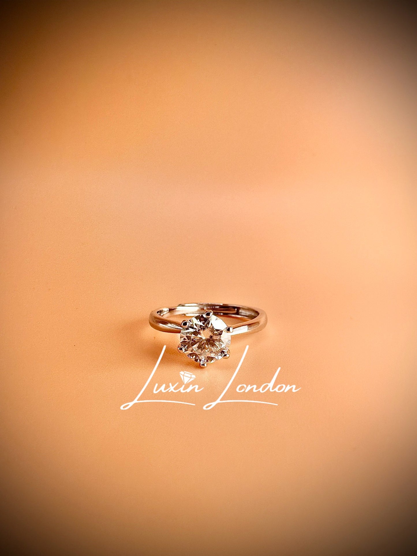 Timeless Solitaire Moisante Diamond Ring