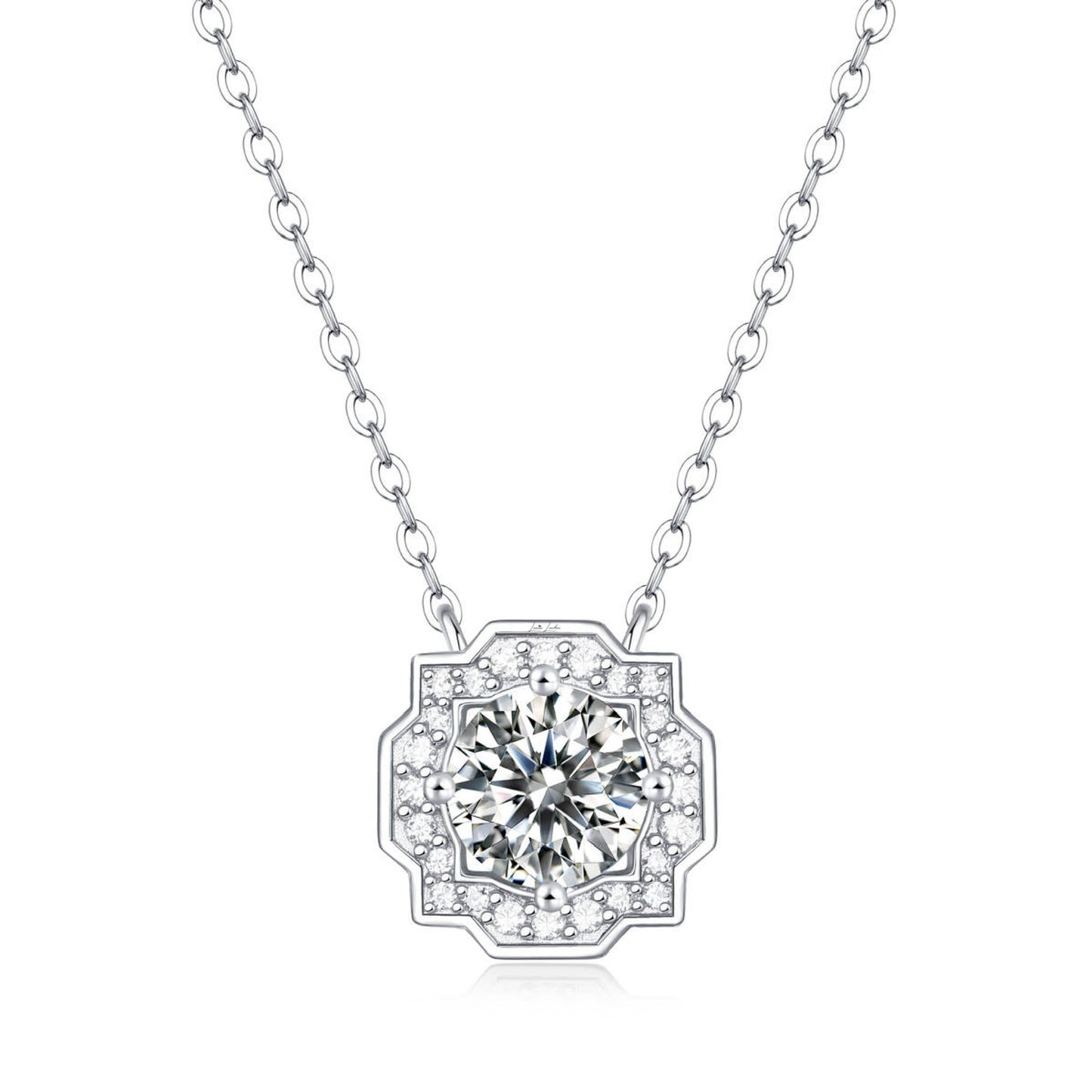 Elegant Moissanite Diamond Necklace