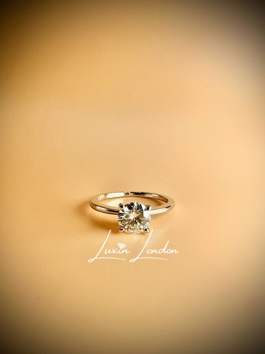 Limitless Solitaire Moissanite Diamond Ring