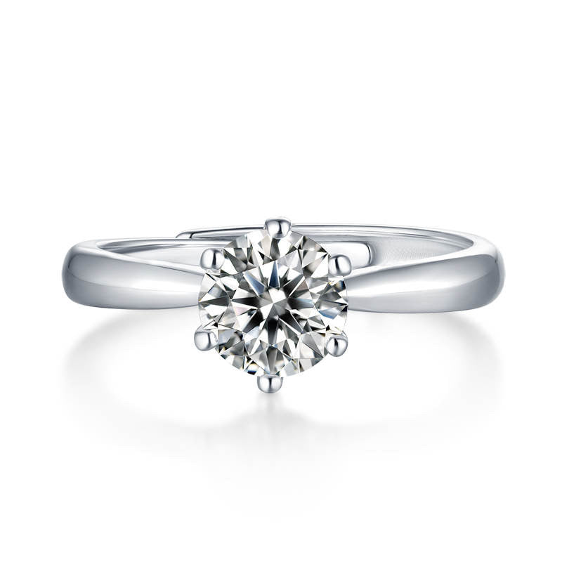 Timeless Solitaire Moisante Diamond Ring